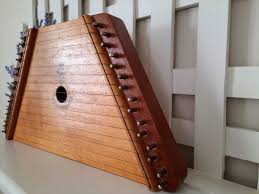 Zither Musical Instrument Wooden Laptop Harp 15 String Made ...