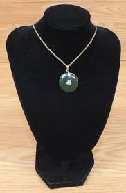 Unbranded Round Green Stone with Chinese Symbol Collectible ...