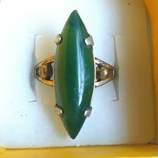 Jewelry | Jade 18k Hgf Size 6 Ring Vintage Masterpiece ...