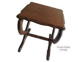 Vintage French Wood Side Table Coffee Table Plant Stand Rare ...