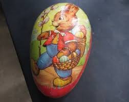 Vintage Western Germany Easter Rabbit Bunny Candy Container ...