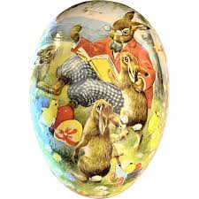 Vintage West German Easter Egg Candy Box. For Sale at ...