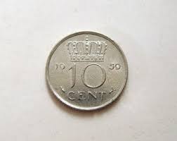 1959 Juliana Koningin Der Nederlanden 10 Cent Coin - Etsy