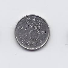 NETHERLANDS 10 CENTS 1974 KM # 182 VF/XF | COINS FOR SALE ...