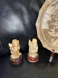 Vintage Ivory Dynasty Plate Carved Resin by Arnart Imports ...