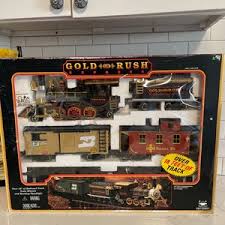 Vintage 1996-new Bright Gold Rush Express Train Set Number ...
