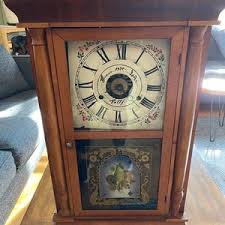 Antique Seth Thomas Mantel Clock Pendulum Mahogany Wood Mantle or Wall Clock Hand Painted - Etsy