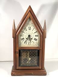 Antique New England Clock Co 2120 8 Day Steeple Mantle Clock ...