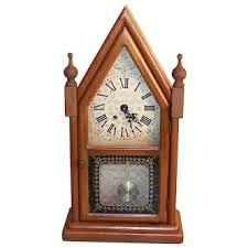 Similar Items to Vintage New England Clock Co. Pine Chiming ...