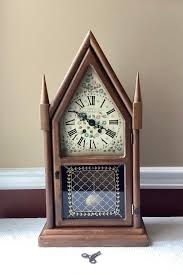 VTG Eight Day Steeple Mantel Clock, New England Clock Co ...