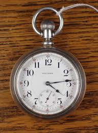 Lot - WALTHAM RAILROAD GRADE OPEN FACE POCKET WATCH