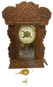 Antique Old Wood Wooden Oak Case Mantle Shelf Clock New Haven Conn. Parts | eBay