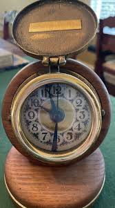 NEPTUNE METER CO. CLOCK WOOD WATER METER TRIDENT NEW YORK SMALL VTG TABLE RARE | eBay