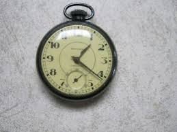 Vintage New Haven Pocket Watch Case has Black Finish The ...