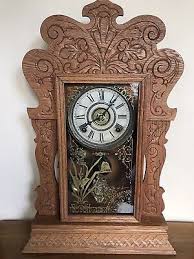 Antique Vintage SESSIONS Mantle Chime Clock w/Key ...