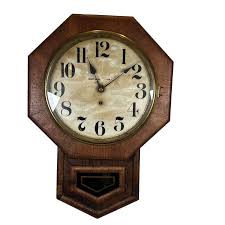 Antique Octagonal Hanging Wall Clock - Runs/ Has Key – Unique Antiques of Connecticut