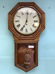 Waterbury Long Drop School House Regulator Clock Waterbury ...
