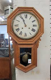 Lot - ANSONIA SCHOOL HOUSE "REGULATOR B" WALL CLOCK,
