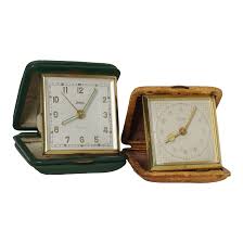 1960s German Folding Alarm Clocks Endura and Kienzle - Set ...