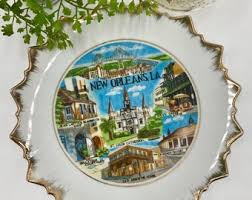 Buy Vintage New Orleans Souvenir Plate | Collectible New ...