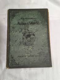 Antique 1920s World Atlas Book New International Illustrated ...