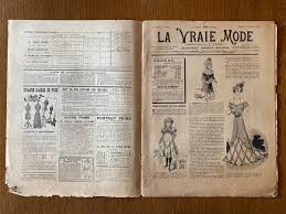 Journal La Vraie Mode, couverture couleurs, Elégante de ...