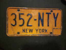 Vintage NEW YORK License Plate .N 88 7 GH | eBay
