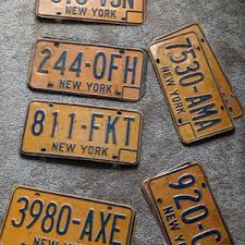 1970's & 1980's NY License Plates - Etsy