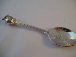 Vintage Watsons Silver Plated Souvenir Spoon New York Apple NY MIB Great Britain | eBay