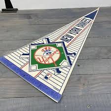 Vintage New York Yankees Pennant Wincraft Genuine License Seal Bar Man Cave RARE | eBay
