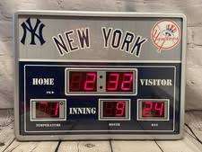 New York Yankees Clock MLB Fan Apparel & Souvenirs for sale | eBay