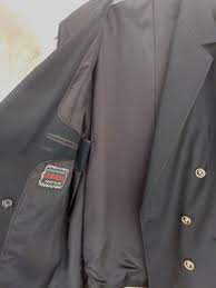 Vintage 70s Navy Double Breasted Suit Coat: Gold Buttons ...