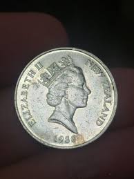 1988 New Zealand 10 cents coin - SCARCE - Mask Coin Kayihan ...