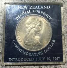 1967 NEW ZEALAND - DOLLAR - CROWNED SHIELD - INTRODUCTION TO DECIMAL - BU CROWN | eBay