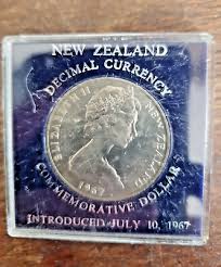 New Zealand 1967 $1 One DOLLAR UNC Coin " FIRST DECIMAL CURRENCY July 10th 🪙 | eBay Australia