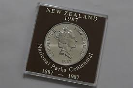 🧭 🇳🇿 NEW ZEALAND 1 DOLLAR 1987 NATIONAL PARKS CASED B72 #224 | eBay