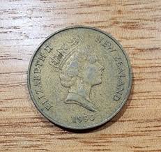 NZ New Zealand Coin, 1990 Two Dollars $2 Bird Queen ...