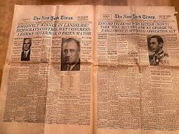 Rare VHTF The New York Times Supplement 16 HISTORIC FRONT PAGES | eBay