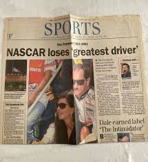 BECKETT RACING ISSUE #1 DALE EARNHARDT SR ON COVER 9/19/01 PLUS NEWS PAPER COVER | eBay