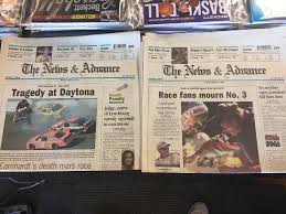 Lot 2 Historical Event Newspaper Death of Dale Earnhardt B61 | eBay