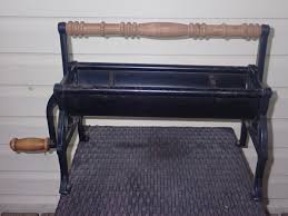 Vintage Cast Iron Farmhouse Fireplace Newspaper Log Roller & Cutter | eBay