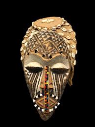 Kuba Beaded Hooded Mask W/ornate Cowrie Shell Headdress Carved African Wood Art - Etsy Canada