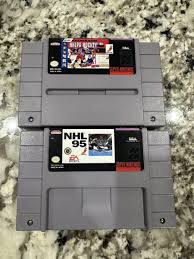 Vintage Set Of 2 ~ Super Nintendo Game NHL 95 And NHPA ...