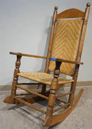 Lot - Cherry Split Reed Seat and Back Arm Rocker