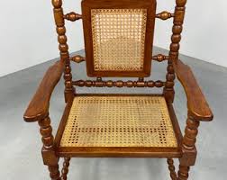 Vintage Classic Oak Armchair - Handmade 1982 Wood Chair ...