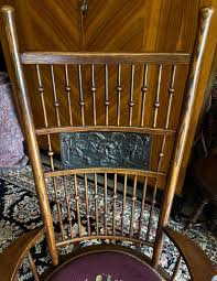 Victorian Stick and Ball Rocker With Needlepoint Seat - $999 ...