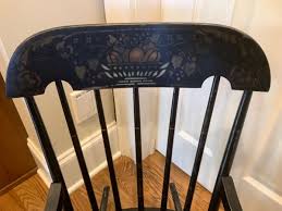 Vintage Nichols and Stone Child's Boston Rocker Steciled ...