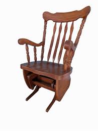 Red Oak Traditional Gliding Rocker Rocking Chair Kit Glider ...