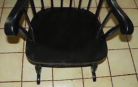 Black Nichols & Stone Rocker / Rocking Chair (R241) | eBay