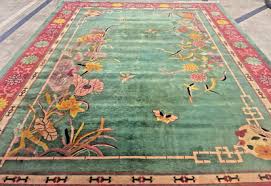 ANTIQUE CHINESE ORIENTAL ART DECO RUG DRAMATIC DESIGN | eBay